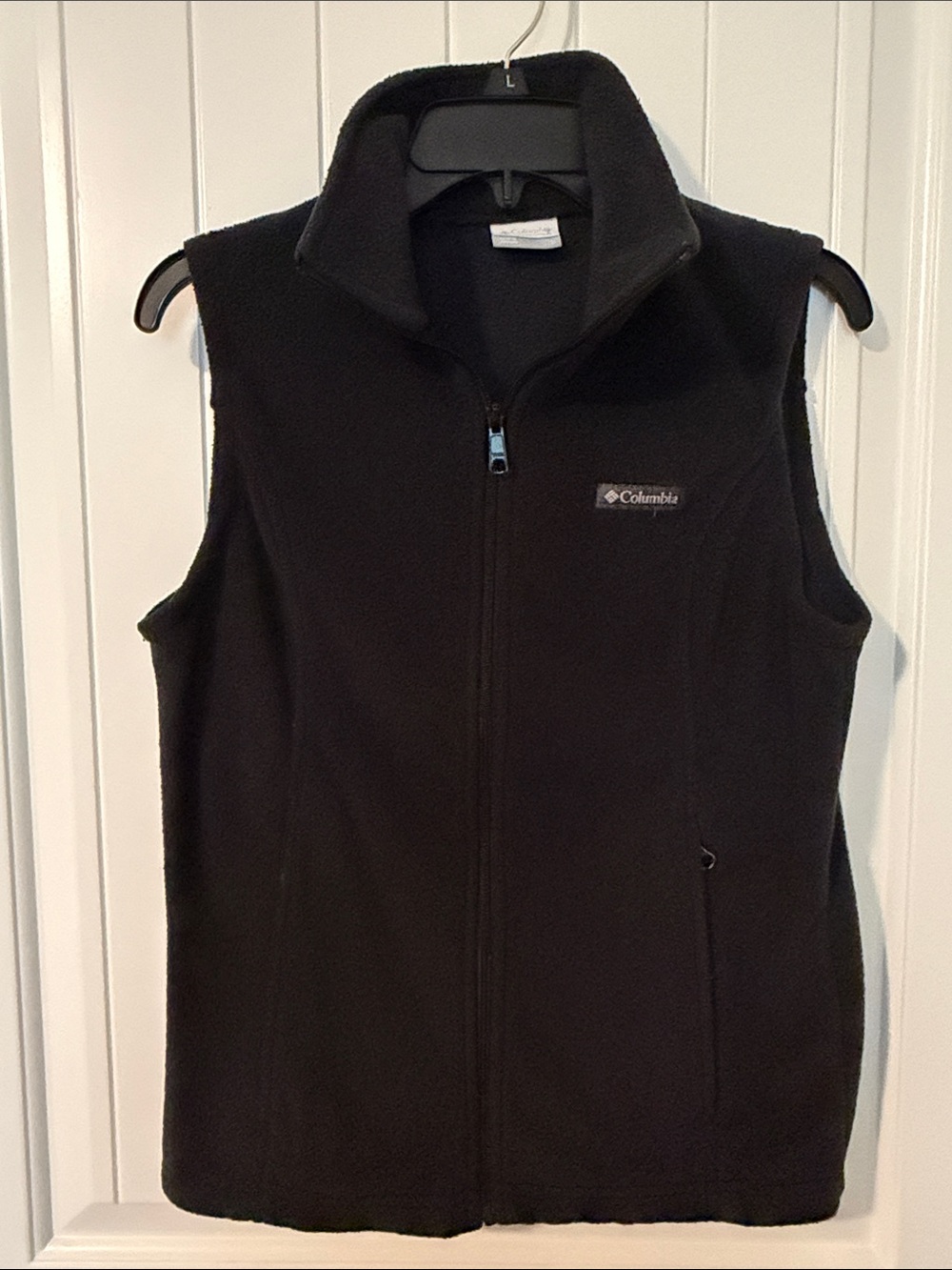 Columbia Women’s Black Fleece Vest - Full Zip - Size Small